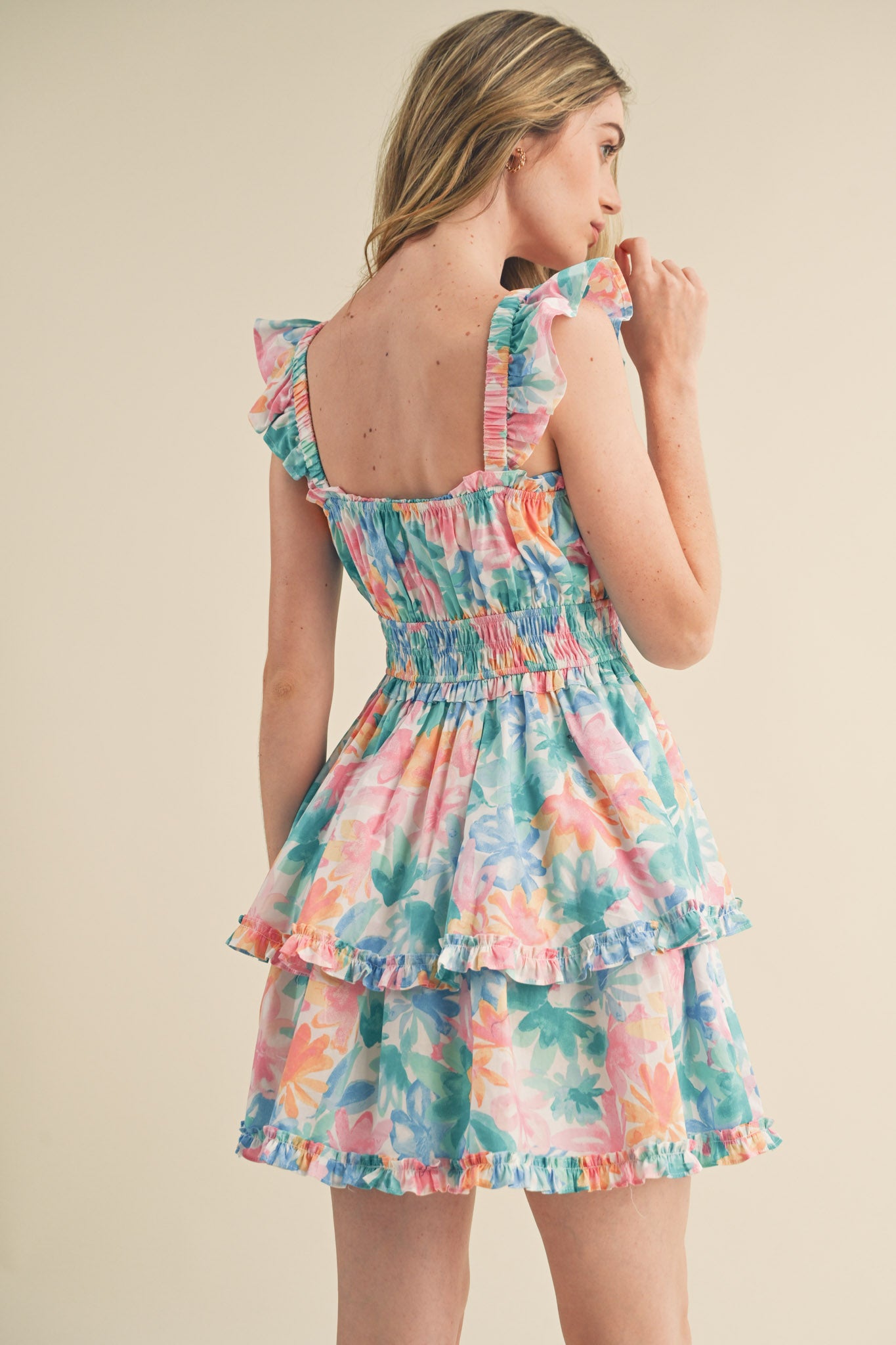 Honolulu Date Night Floral Mini Dress