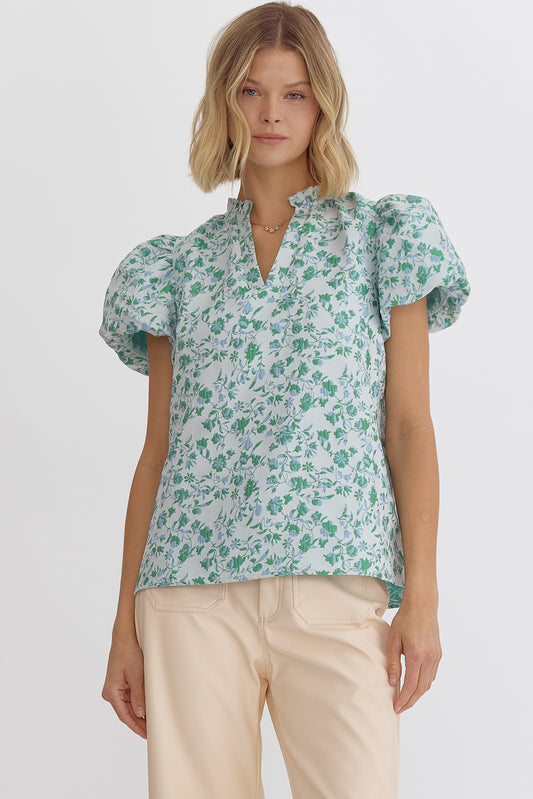 The Lillian Floral Blouse