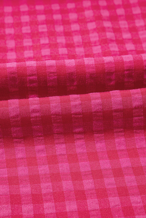 Rose Gingham Maxi Dress