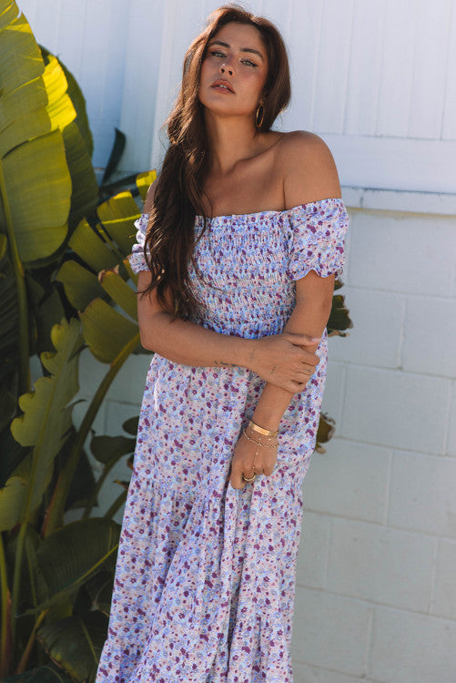 Lavendar Floral Maxi