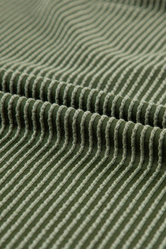 Never Better Green Corded Top