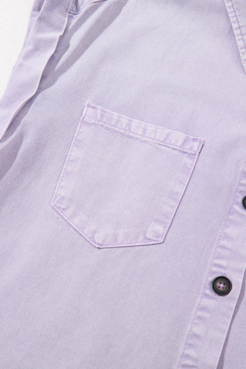 Orchid Denim Shirt Dress