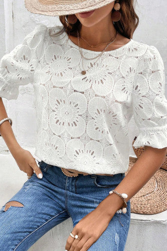 Yours To Keep Eyelet Top