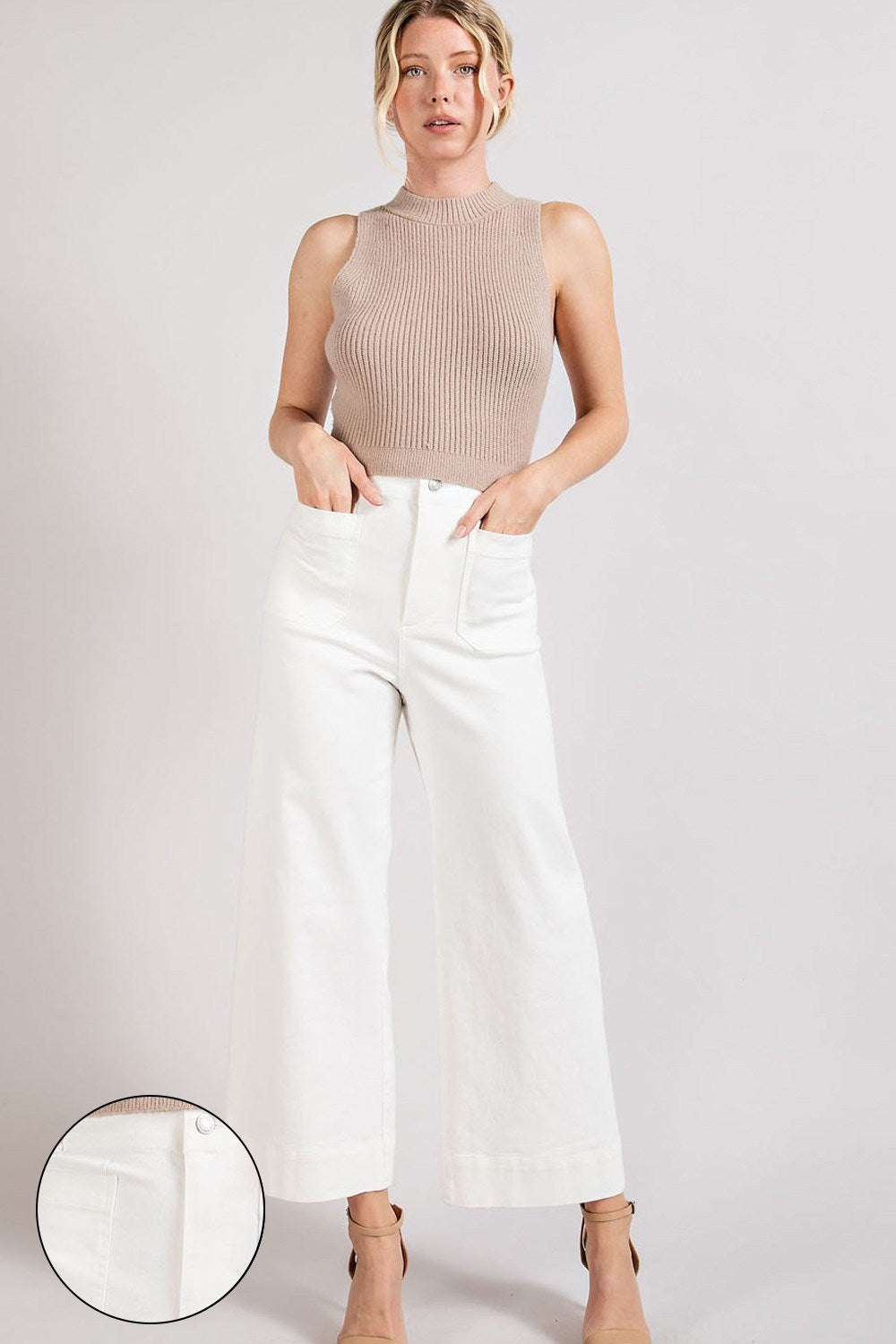 Off White Soft Washed Wide Leg Pants – Tori Lynn & Co.