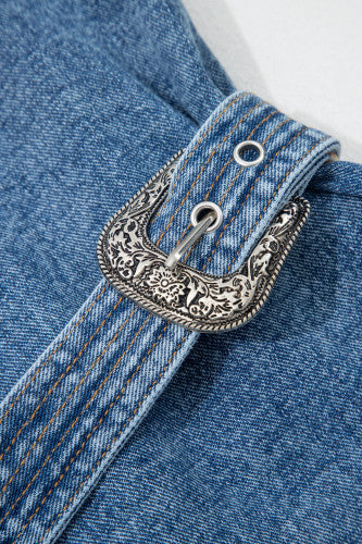 Denim Buckle Dress