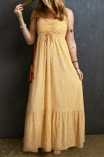 Iced Tea Afternoon Yellow Floral Maxi