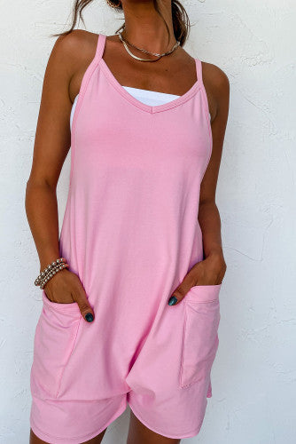 On The Go Pink Romper