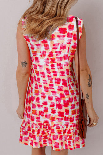 Pink Abstract Dress