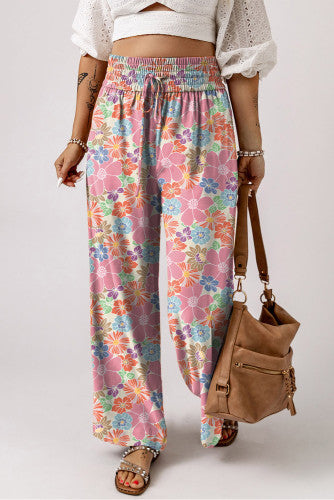 Floral Wide Leg Pants