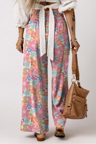 Floral Wide Leg Pants