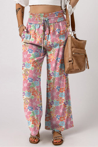 Floral Wide Leg Pants