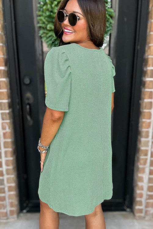 Mint Corded Dress