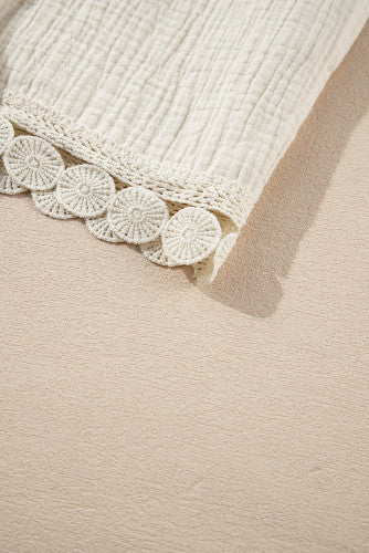 Apricot High Waist Lace Shorts