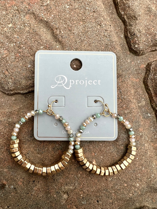 Beaded Hoops