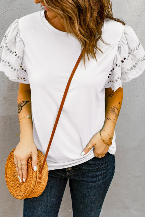 Dreaming of Sunshine Eyelet Top