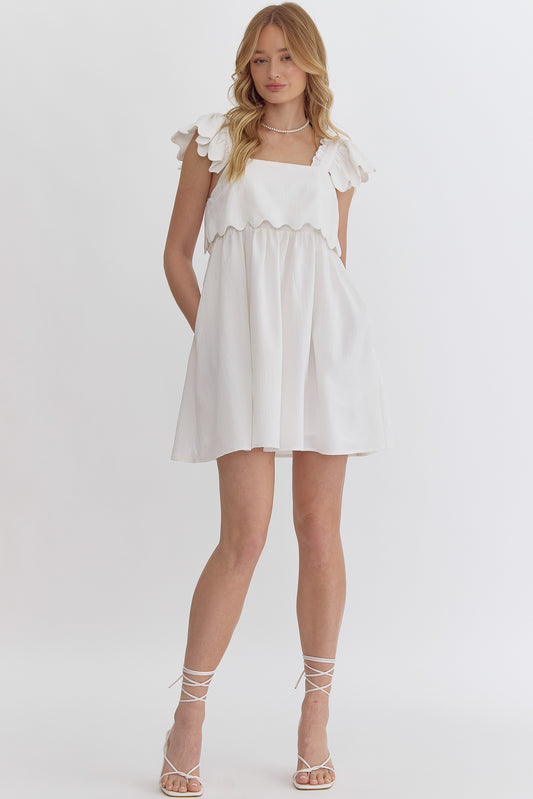 Oh So Sweet White Mini Dress