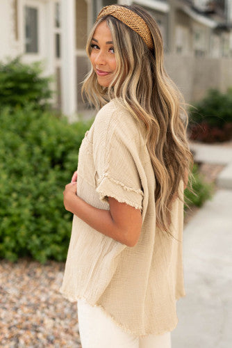 Casual Ease Textured Top