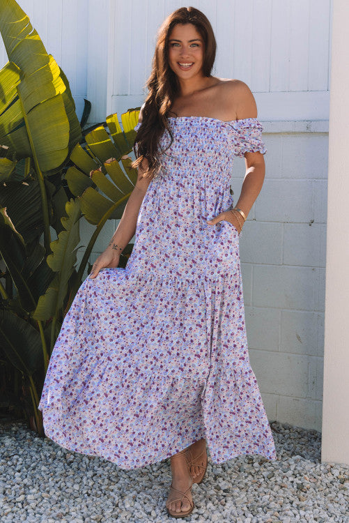 Lavendar Floral Maxi