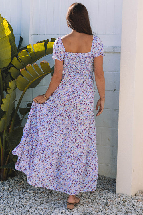 Lavendar Floral Maxi