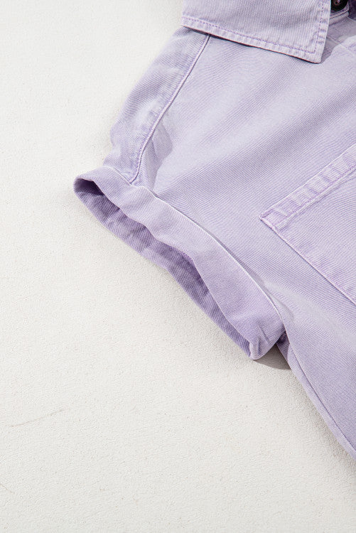 Orchid Denim Shirt Dress