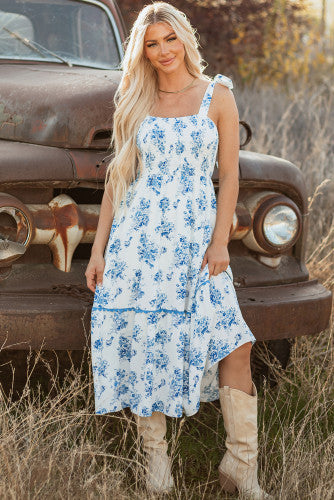 Blue Toile Maxi