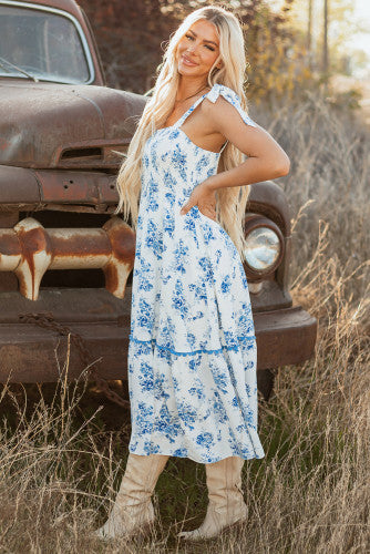 Blue Toile Maxi