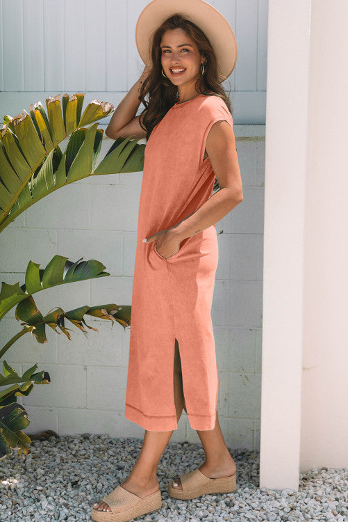 Carrot Mineral Washed T Shirt Maxi