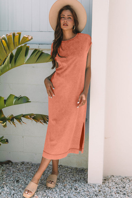Carrot Mineral Washed T Shirt Maxi