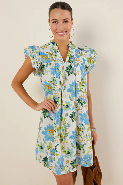 Southern Charm Ruffle Sleeve Dress