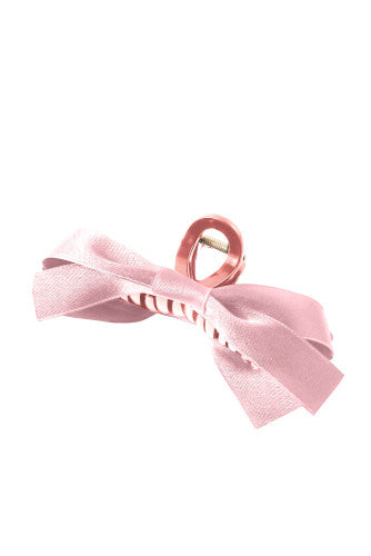 Pink Bow Large Claw Clip