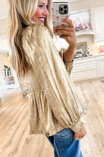 Gold Metallic Blouse