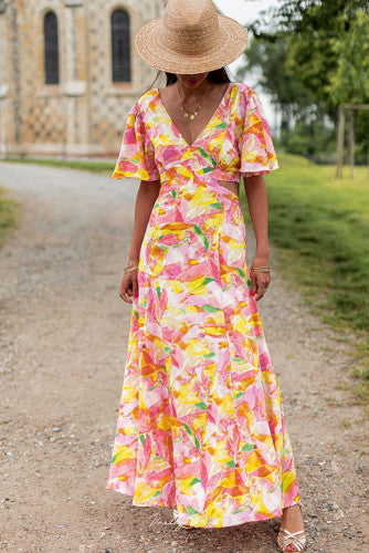 Be Back Never Floral Maxi