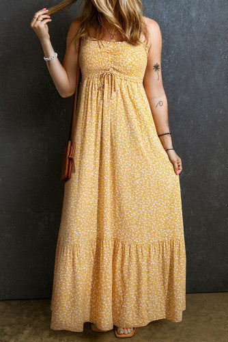 Iced Tea Afternoon Yellow Floral Maxi