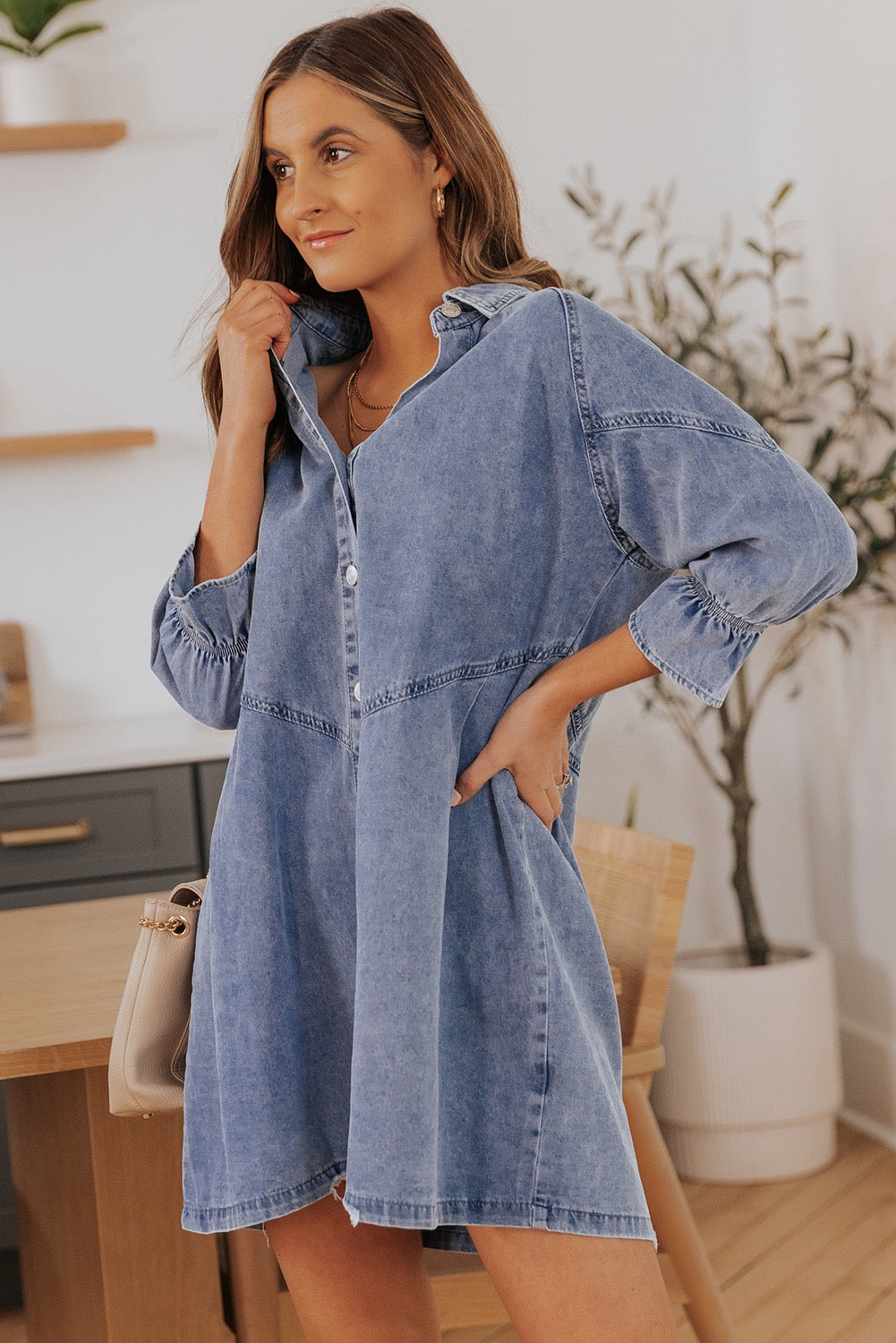 Downtown Daze Denim Dress