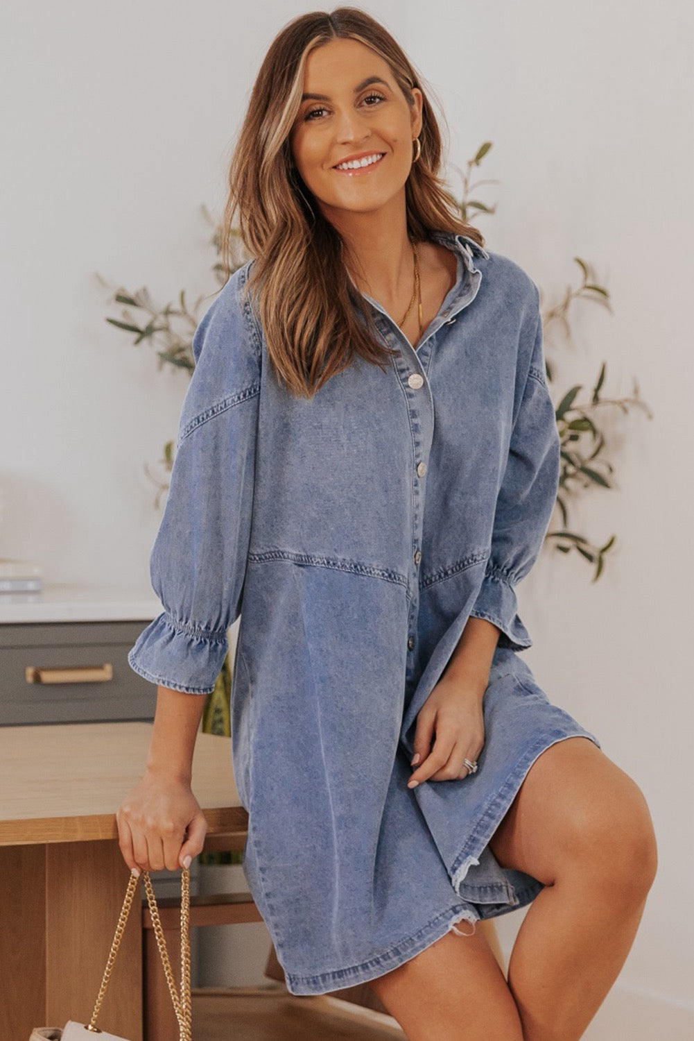 Downtown Daze Denim Dress