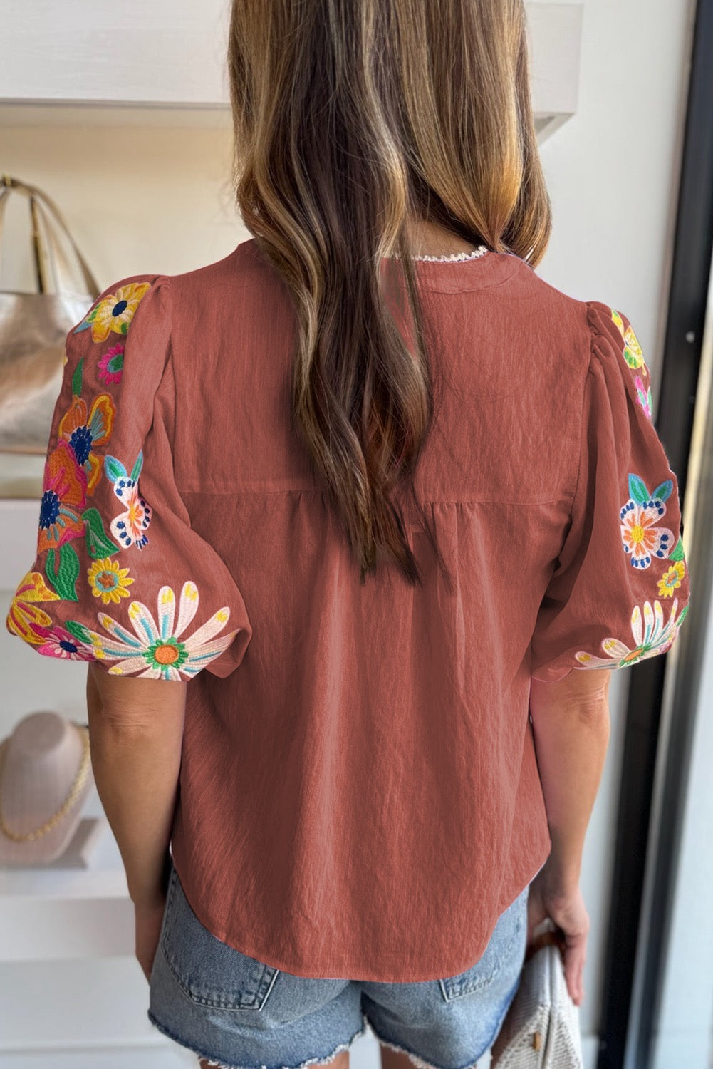 Not Easy To Forget Floral Embroidered Blouse