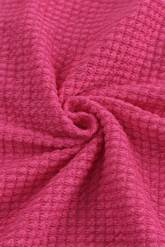 Pink Waffle Knit Shacket