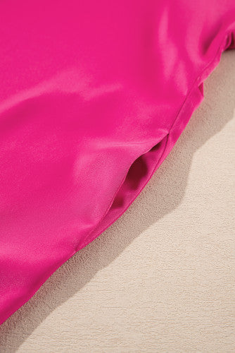 Hot Pink Satin Dress