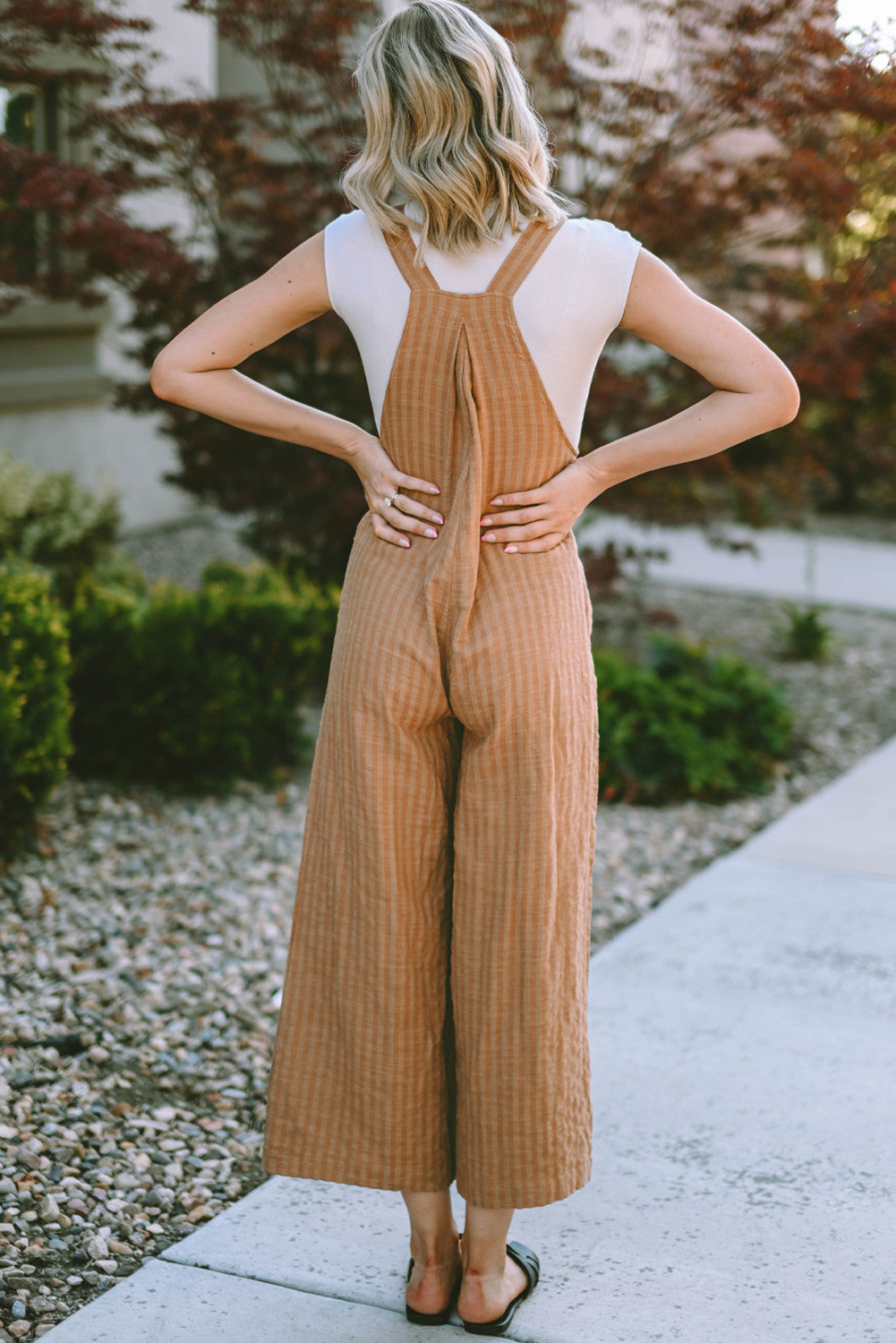 Brown Wide Leg Jumpsuit