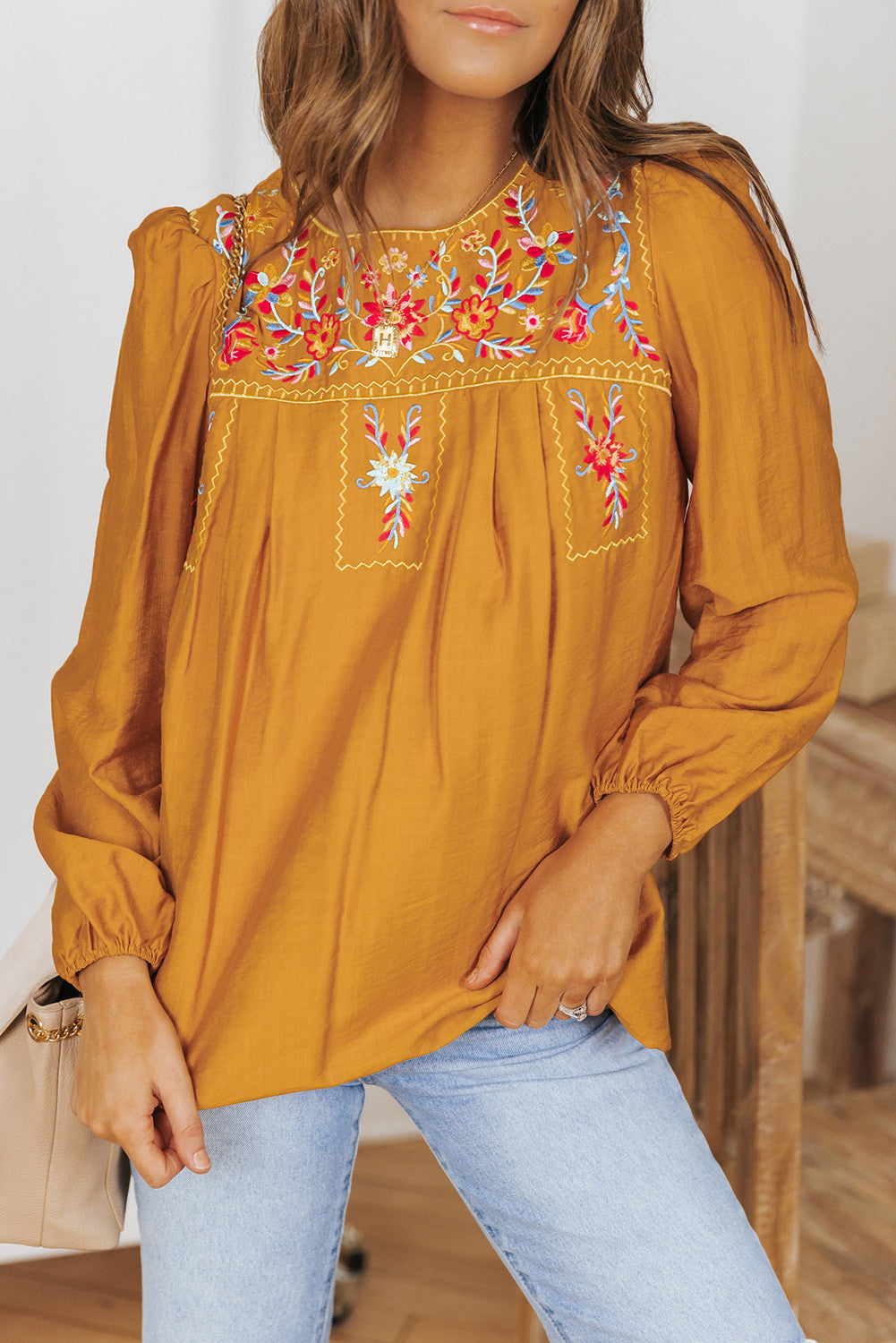 Hello Sunshine Embroidered Top