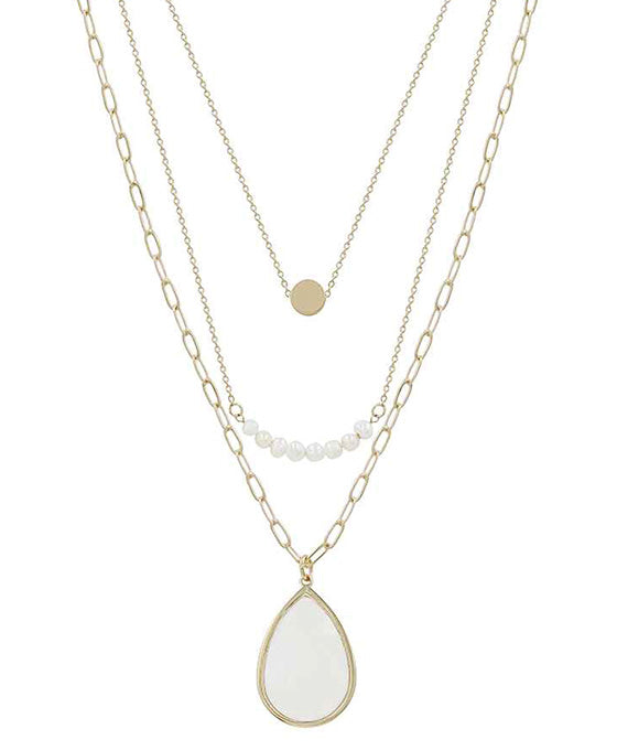 Gold Opalescent Necklace