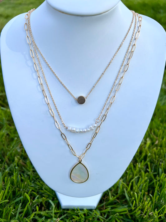 Gold Opalescent Necklace
